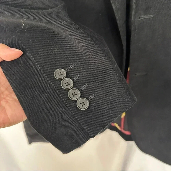 T Harris London Coat Blazer Men's Size Large Black Formal Career Holiday - Picture 14 of 16